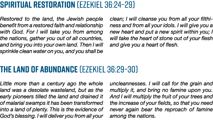 Spiritual Restoration (Ezekiel 36:24 29) Restored to the land, the Jewish people benefit from a restored faith and re   