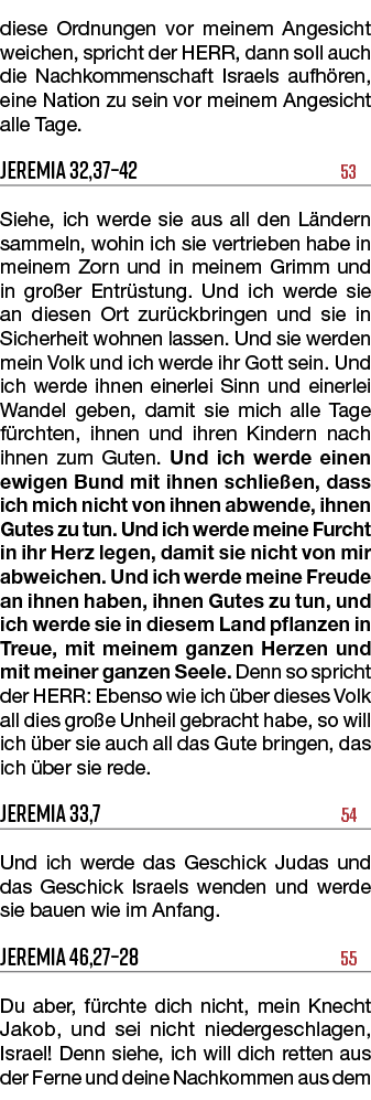 diese Ordnungen vor meinem Angesicht weichen, spricht der HERR, dann soll auch die Nachkommenschaft Israels aufh ren,...