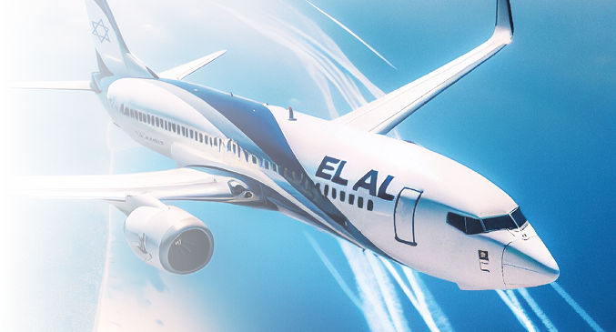 elal airplane flying to israel