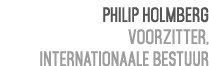 Philip Holmberg Voorzitter, Internationaale Bestuur 