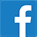A blue and white Facebook logo. Description generated by AI