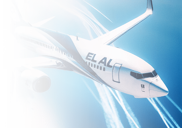 elal airplane flying to israel