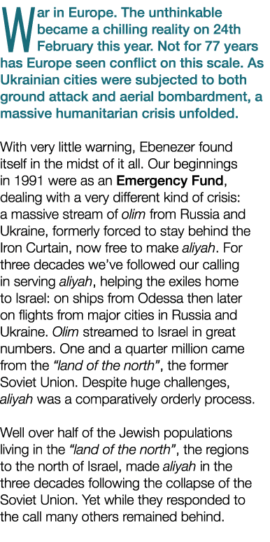 War in Europe  The unthinkable became a chilling reality on 24th February this year  Not for 77 years has Europe seen   