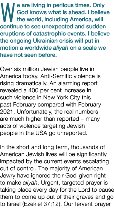 We are living in perilous times  Only God knows what is ahead  I believe the world, including America, will continue    