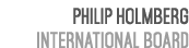 Philip Holmberg International Board 