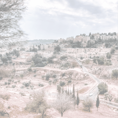 old hotels in jerusalem with dramatic sky in city of peace and war