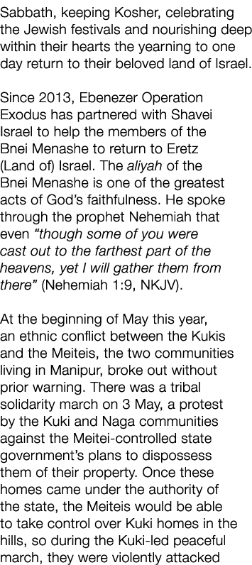 Sabbath, keeping Kosher, celebrating the Jewish festivals and nourishing deep within their hearts the yearning to one...