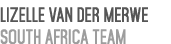 Lizelle van der Merwe South Africa team 