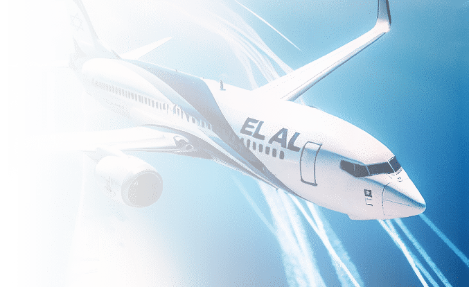 elal airplane flying to israel