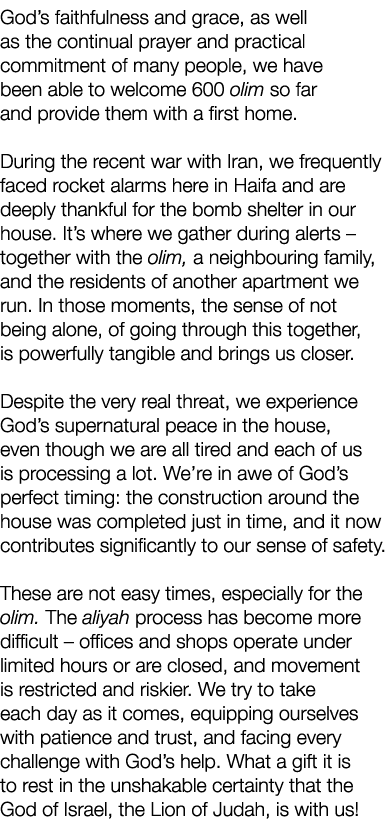 God’s faithfulness and grace, as well as the continual prayer and practical commitment of many people, we have been a...