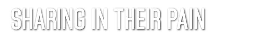 Sharing in their pain 