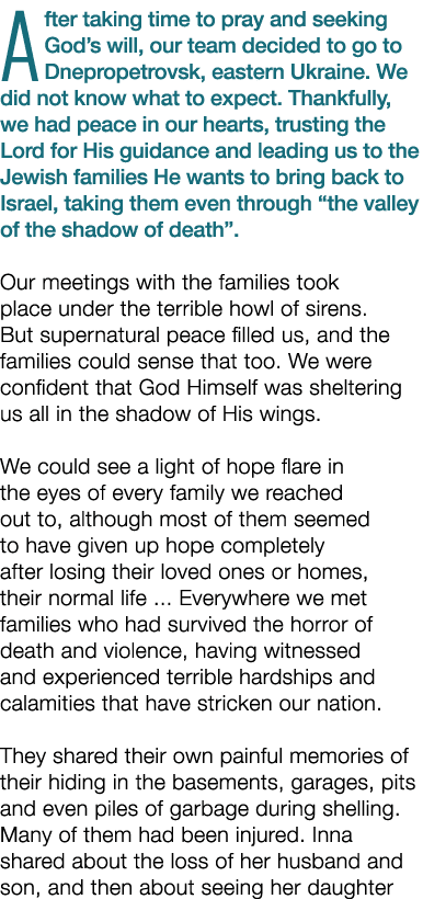 After taking time to pray and seeking God’s will, our team decided to go to Dnepropetrovsk, eastern Ukraine. We did n...