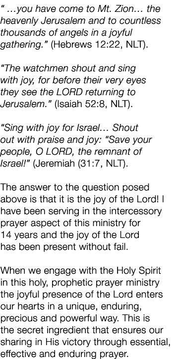 “ …you have come to Mt. Zion… the heavenly Jerusalem and to countless thousands of angels in a joyful gathering.” (He...