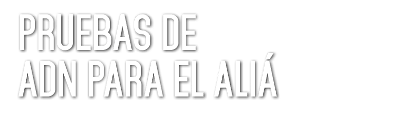 Pruebas de ADN para el ali 