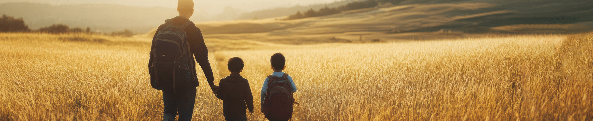 A family migration story being shared across generations, recounting the journey and experiences of ancestors