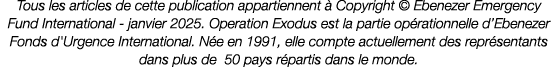 Tous les articles de cette publication appartiennent  Copyright © Ebenezer Emergency Fund International janvier 2025...