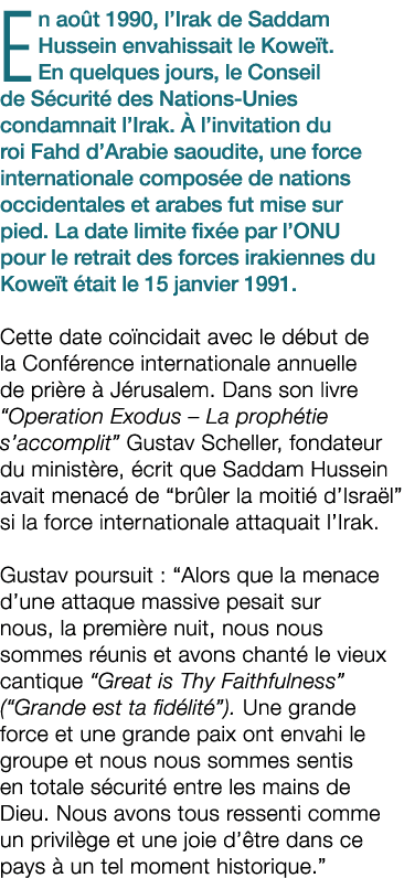 En ao t 1990, l’Irak de Saddam Hussein envahissait le Kowe t. En quelques jours, le Conseil de S curit des Nations U...