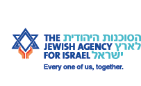 A logo for Christian Friends of the Jewish Agency for Israel. Description generated by AI