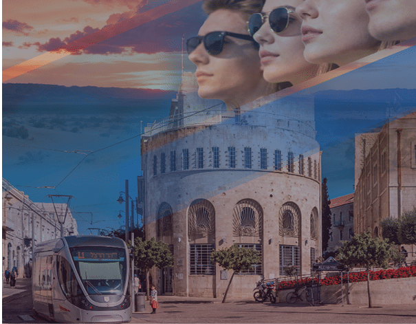 A group of people wearing sunglasses and looking at the camera. Description generated by AI