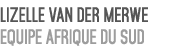 Lizelle van der Merwe Equipe Afrique du Sud 