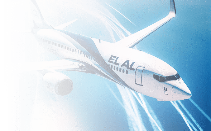 elal airplane flying to israel