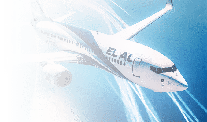 elal airplane flying to israel