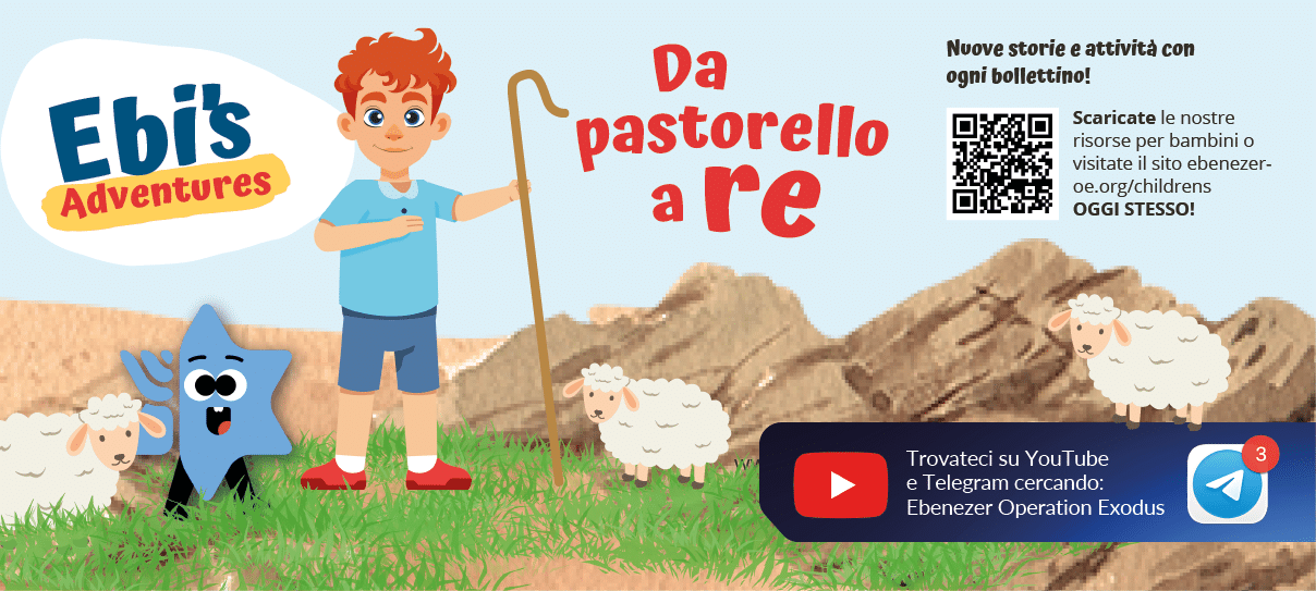 A boy is standing in a field with a flock of sheep. There is a sign in the background that says “Ebi's Adventures". AI generated content