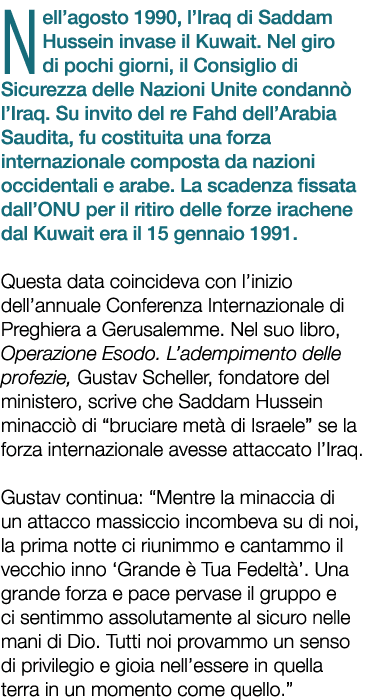 Nell’agosto 1990, l’Iraq di Saddam Hussein invase il Kuwait. Nel giro di pochi giorni, il Consiglio di Sicurezza dell...