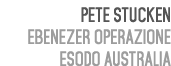 Pete Stucken Ebenezer Operazione Esodo Australia 