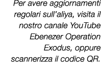 Per avere aggiornamenti regolari sull’aliya, visita il nostro canale YouTube Ebenezer Operation Exodus, oppure scanne...