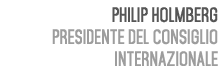 Philip Holmberg Presidente del Consiglio Internazionale 