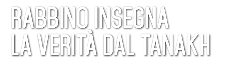 Rabbino insegna la verit dal Tanakh 