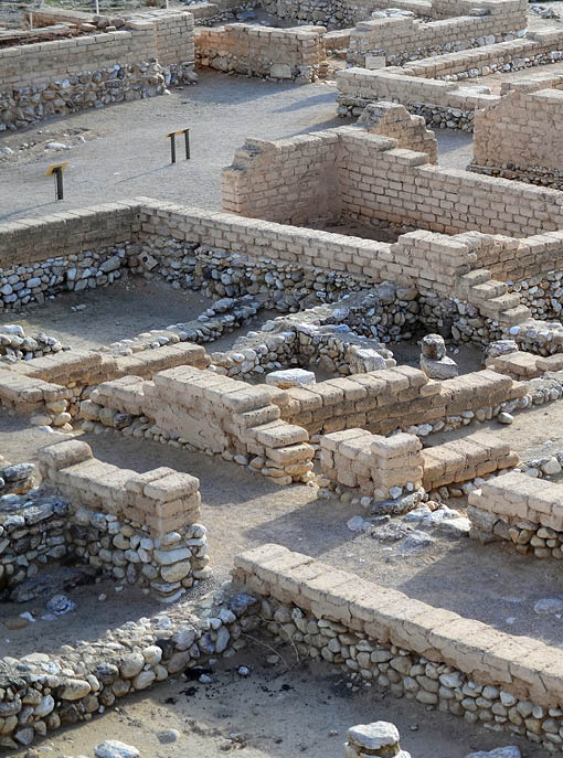 Tel Beer Sheva archaeological site, ruins of the city