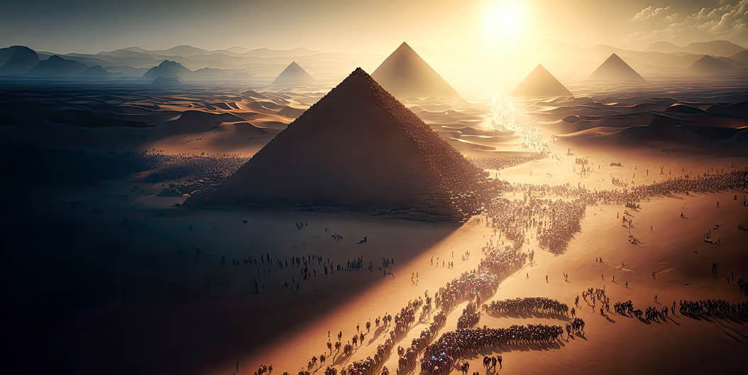 The Exodus from Egypt. Generative AI