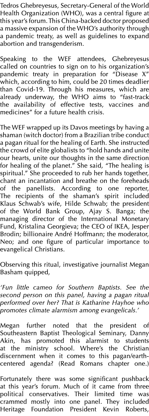 Tedros Ghebreyesus, Secretary General of the World Health Organization (WHO), was a central figure at this year’s for...