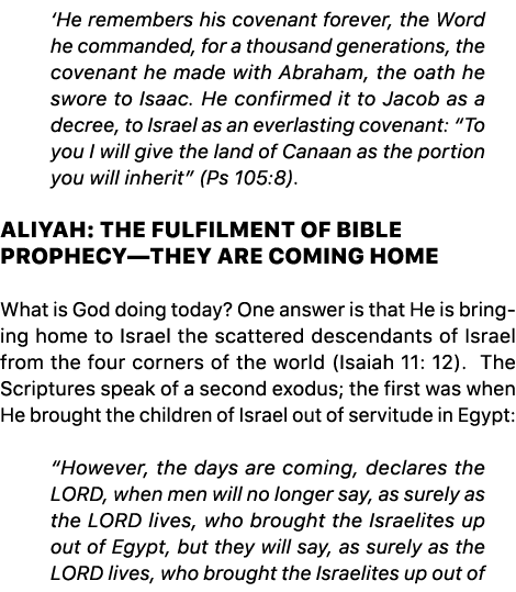 ‘He remembers his covenant forever, the Word he commanded, for a thousand generations, the covenant he made with Abra...