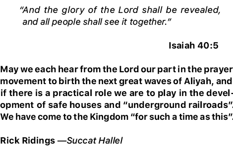 “And the glory of the Lord shall be revealed, and all people shall see it together.” Isaiah 40:5 May we each hear fro...