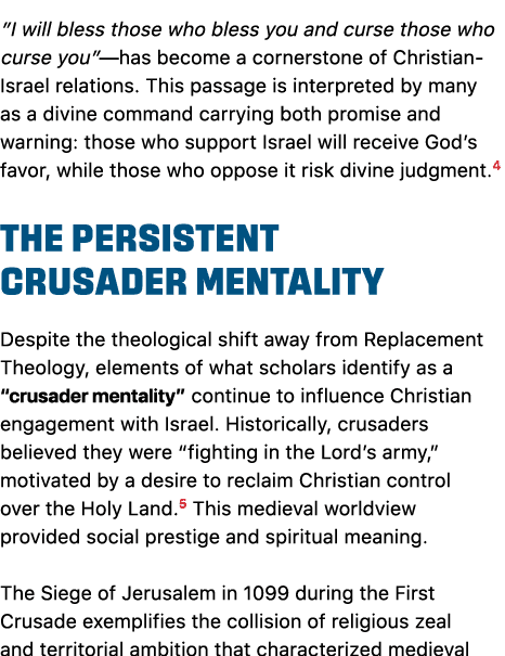 ”I will bless those who bless you and curse those who curse you”—has become a cornerstone of Christian Israel relatio...