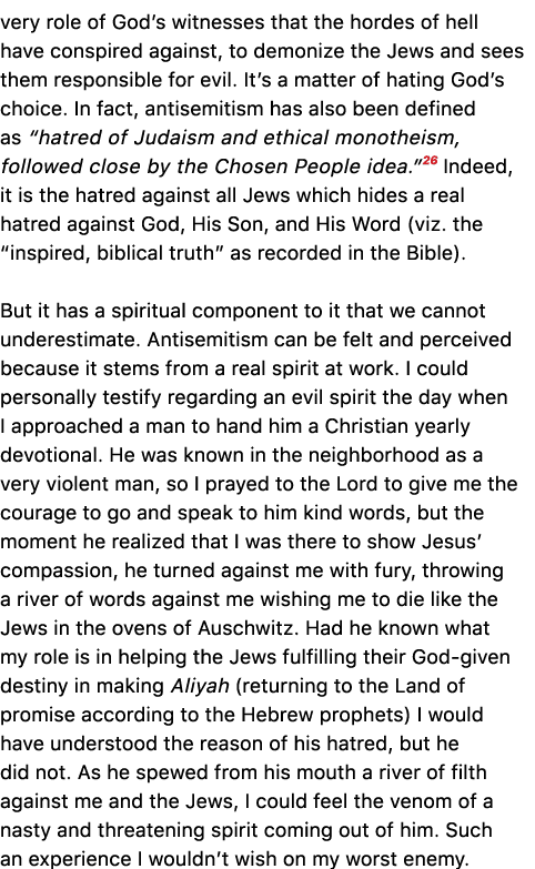 very role of God’s witnesses that the hordes of hell have conspired against, to demonize the Jews and sees them respo...