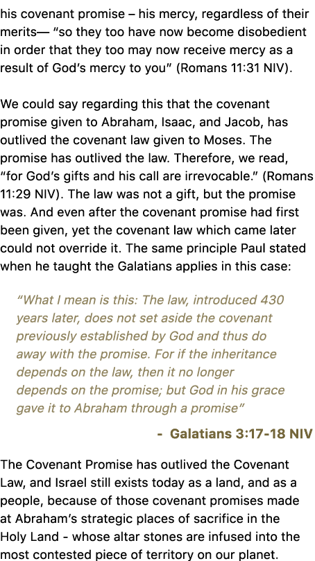 his covenant promise – his mercy, regardless of their merits— “so they too have now become disobedient in order that ...