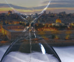 Hourglass and open bible symbolizing the end times according to the Holy Bible  Time is running out 