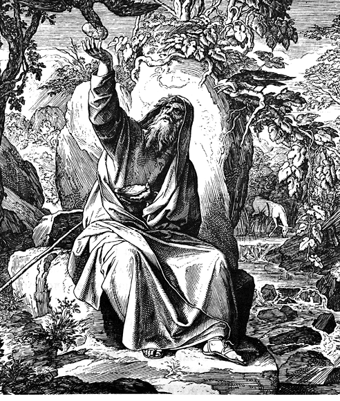 Elijah Fed by Ravens 1) Sacred-biblical history of the old and New Testament  two Hundred and forty images Ed  3  St  Petersburg, 2) 1873  3) Russia 4) Julius Schnorr von Carolsfeld