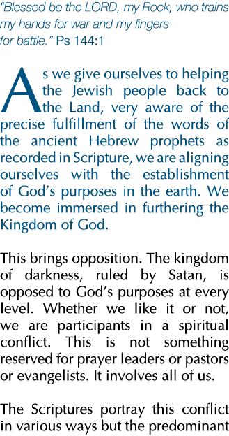  Blessed be the LORD, my Rock, who trains my hands for war and my fingers for battle   Ps 144:1 As we give ourselves    