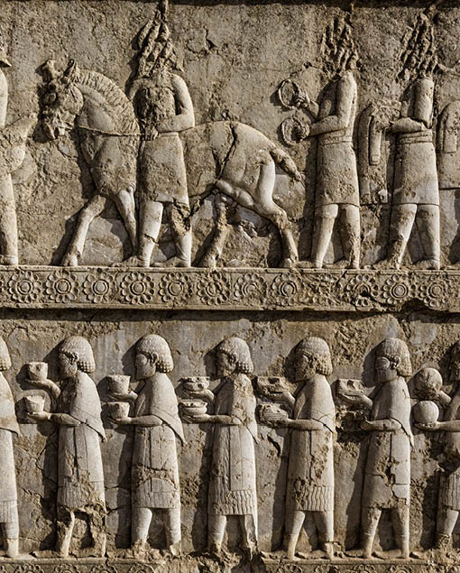 Bas-Relief Carvings at Persepolis in Shiraz, Iran