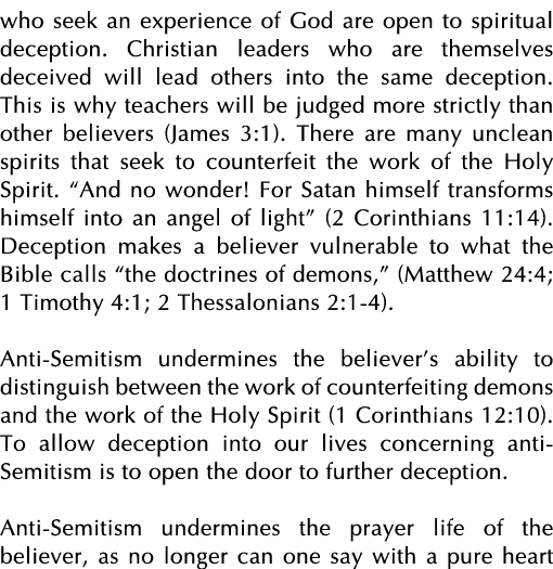 who seek an experience of God are open to spiritual deception  Christian leaders who are themselves deceived will lea   