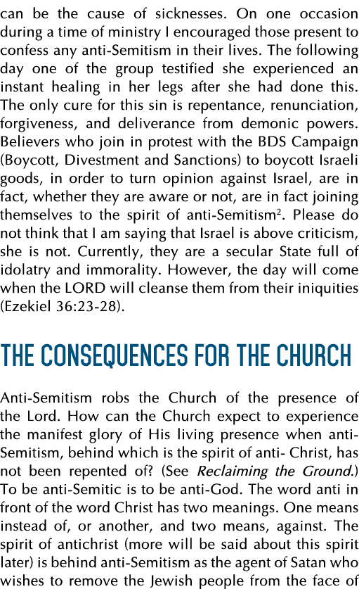 can be the cause of sicknesses  On one occasion during a time of ministry I encouraged those present to confess any a   