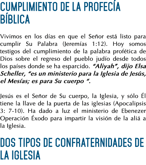 Cumplimiento de la profecía bíblica Vivimos en los días en que el Señor está listo para cumplir Su Palabra (Jeremías    