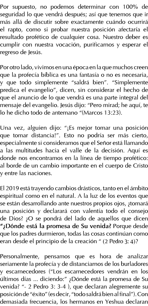 Por supuesto, no podemos determinar con 100% de seguridad lo que vendrá después; así que tenemos que ir más allá de d   