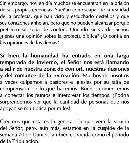 Sin embargo, hoy en día muchos se encuentran en la prisión de sus propias creencias  Sueñan con escapar de la realida   