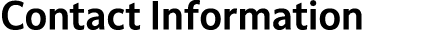 Contact Information